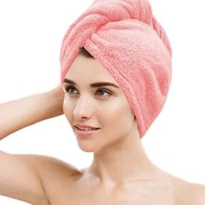Turbante Asciugamano Avvolgente Per Donne Colore rosa