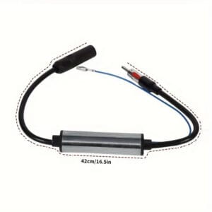 Cavo Adattatore Antenna Auto 12V 20dB Amplificatore Segnale Antenna AM/FM Radio - immagine 3