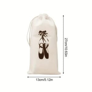 Borsa per Scarpe da Balletto Sacchetto con Cordino per Danza - immagine 3