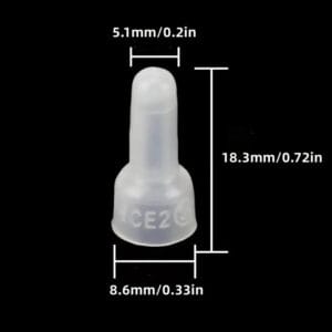 120 Pezzi Di Connettori A Crimpare 40 Pezzi Per Dimensione Cappucci filo cavo - immagine 3