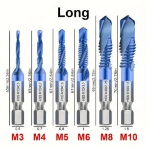 6 Pezzi Di Punte Per Trapano Esagonale per HSS M3 M4 M5 M6 M8 M10 trapano - immagine 3