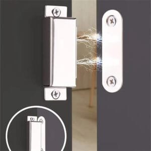 2 Pezzi Chiusura Magnetica Per Armadio Da Cucina Acciaio Inossidabile 4.1x1.5cm