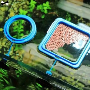 Vassoio Di Cibo Alimentatore Quadrato Galleggiante Acquario Accessorio