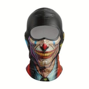 Passamontagna balaclava integrale traspirante con stampa casco moto teschio