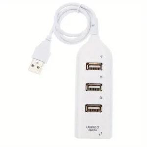 Hub USB 4 Porte adattatore USB 2.0 Cavo e Alimentatore Mini Splitter PC