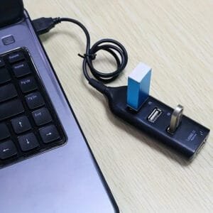 Hub USB 4 Porte adattatore USB 2.0 Cavo e Alimentatore Mini Splitter PC - immagine 3