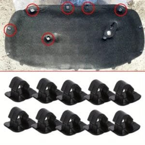 10 pezzi Clip vite di fissaggio Rivetti cofano compatibili per VW per SEAT