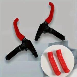 Copri Manopole in Silicone per Bici Antiscivolo Resistenti rosso