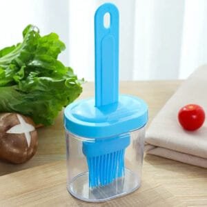 Spazzola in silicone con bottiglia dispenser pennello olio multifunzione cucina