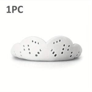 Protezione per la bocca Paradenti sport boxe combattimenti colore bianco
