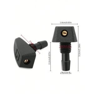2 UGELLI UNIVERSALI REGOLABILI PER LAVAGGIO PARABREZZA PER AUTO COMPATIBILI - immagine 3
