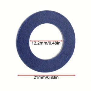 10pz Guarnizione Tappo Scarico Blu Coppa Olio Auto Rotonda - immagine 3
