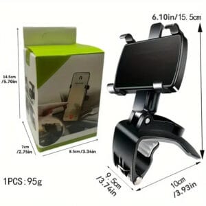 SUPPORTO ROTANTE 360 ° REGOLABILE GIREVOLE PER TELEFONO CRUSCOTTO AUTO - immagine 3