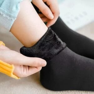 COPPIA CALZINI CALZE TERMICHE DA DONNA CALDI INVERNALI TINTA UNITA TAGLIA UNICA