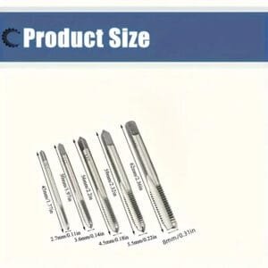 Set filiere a 5 pezzi Acciaio filettature di precisione utensili manuali - immagine 3