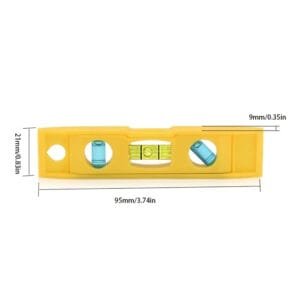 Portachiavi Livella a Bolla Magnetica Gialla Misurazione - immagine 3