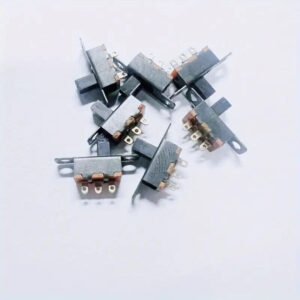 25 PZ MINI INTERRUTTORE LEVETTA SPDT A SCORRIMENTO 1P2T SS12F15 MONTAGGIO SU PCB