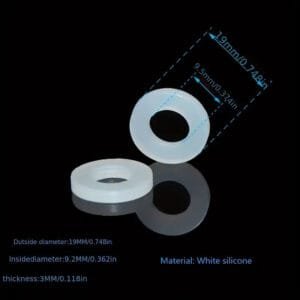 23 Guarnizioni Sigillanti in Silicone Bianco per Tubi da 1/2 Resistenti - immagine 3