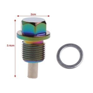 TAPPO SCARICO OLIO MAGNETICO ANELLO DI TENUTA 12x1.5 mm PER KTM EXC Arcobaleno - immagine 3