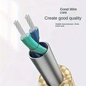 3.5 Jack Aux Audio Cavo TPE Tipo C a 3.5mm Jack Adattatore Cavo 1m - immagine 4