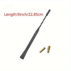 Antenna Flessibile Antirumore per Auto 22cm per Segnale FM/AM Gomma Durevole - immagine 3