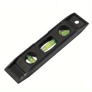 Livella a Bolla da 15cm Nera con Magnete Misurazione