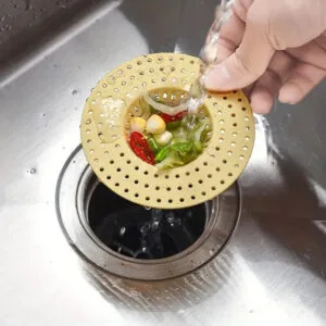 Filtro Per Lo Scarico Del Lavandino Protezione capelli Tappo Scarico cucina NERO