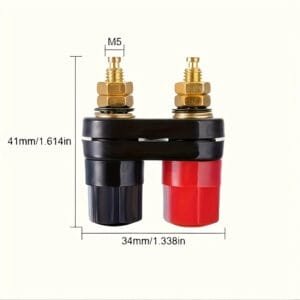 1pz Connettore a Banana a Doppio Esagono Terminale da 4mm - immagine 3