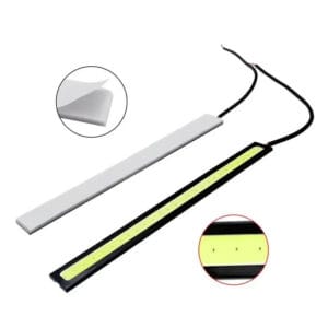 Set Di 2 Pezzi Luce Diurna Per Auto COB Universale 17cm Striscia LED Auto