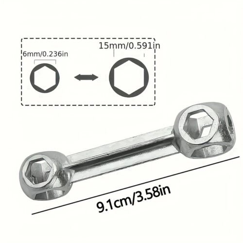 Chiave a Brugola a Forma di Osso 10 Fori 6-15mm Bicicletta