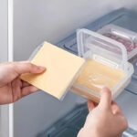 1pc Scatola Di Conservazione Per Burro Formaggio Organizzatore Portatile frigo