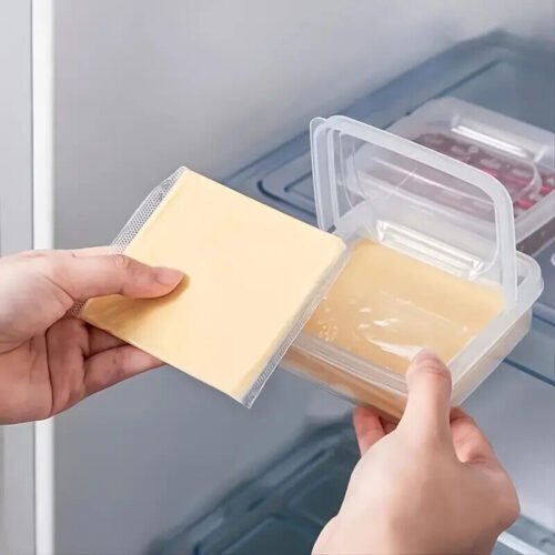 1pc Scatola Di Conservazione Per Burro Formaggio Organizzatore Portatile frigo