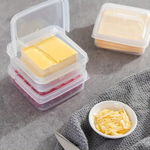 1pc Scatola Di Conservazione Per Burro Formaggio Organizzatore Portatile frigo