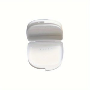 Custodia Portatile Apparecchio Ortodontico Dentiera Bianco
