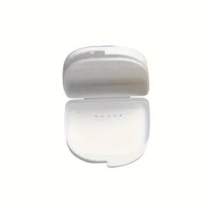 Custodia Portatile Apparecchio Ortodontico Dentiera Bianco