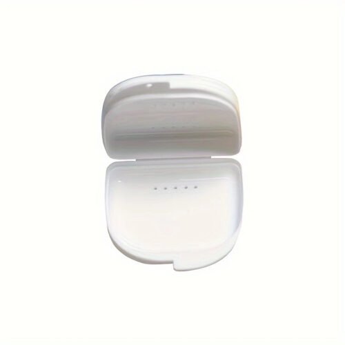 Custodia Portatile Apparecchio Ortodontico Dentiera Bianco
