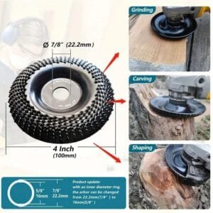 Disco Abrasivo Smerigliatrice Angolare 4 Pollici Sagomatura