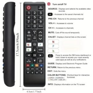 Telecomando Universale per Tutti i Televisori per Smart TV LED LCD BN59-01315A
