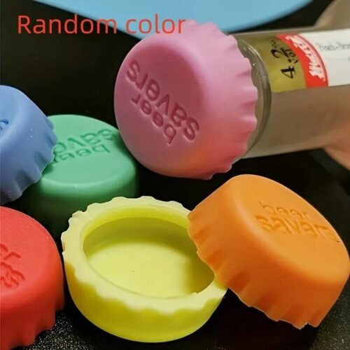 6 tappi per bottiglie in silicone riutilizzabili coperchi ermetici per bevande