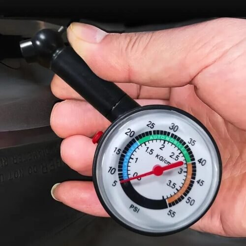Misuratore Pressione Pneumatici Auto Alta Precisione manometro nero