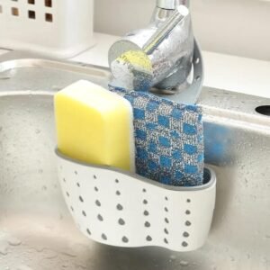 Porta spugna per lavello in silicone appendibile al lavello cestino da cucina