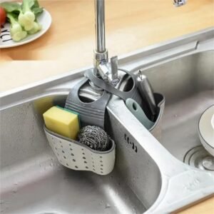 Porta spugna per lavello in silicone appendibile al lavello cestino da cucina