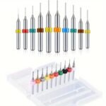 Set di 10 pezzi di punte per trapano a mano di precisione Pinza manuale