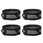 2pz Cinturini Elastici Caviglia Neri Ciclismo Bici Fibbia