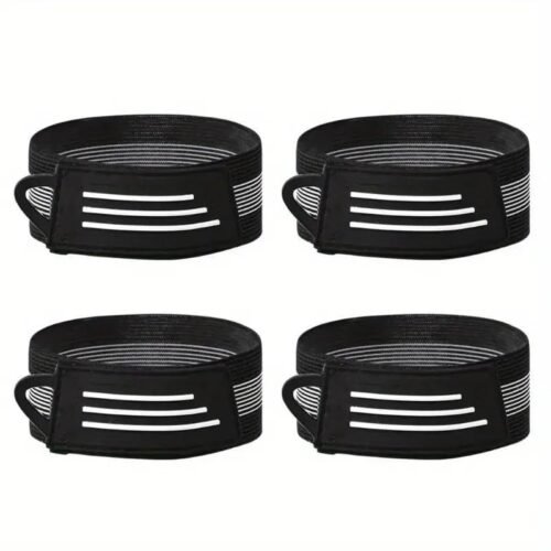 2pz Cinturini Elastici Caviglia Neri Ciclismo Bici Fibbia