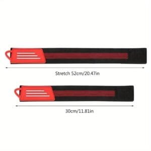 2pz Cinturini Elastici Caviglia Neri Ciclismo Bici Fibbia