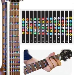 Adesivo per Tastiera Note per Principianti Chitarra Acustica