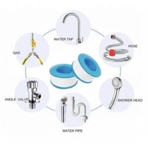 2 pezzi Nastro Sigillante nastri Per Tubi Dell'acqua In ptfe Raccordo idraulica