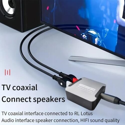 Convertitore audio ottico/spdif in RCA su casse a 192kHz compatibile