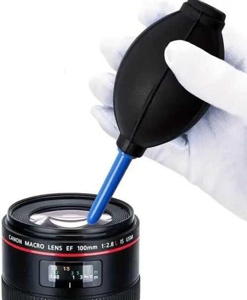 Kit Professionale per la Pulizia Soffiatore Polvere e Spazzola per Fotocamere